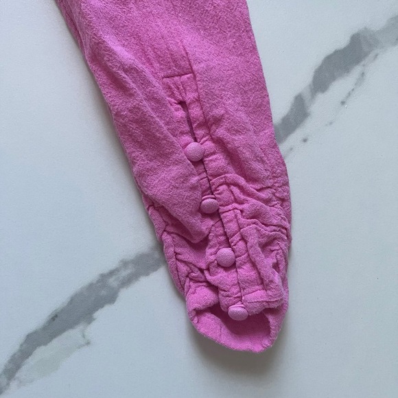 Free People Chloe Top Hot Pink XS - Picture 7 of 9